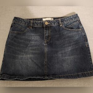 Route 66 jean mini skirt